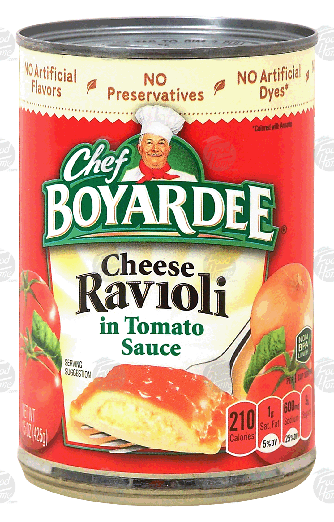 Chef Boyardee  cheese ravioli in tomato sauce Full-Size Picture